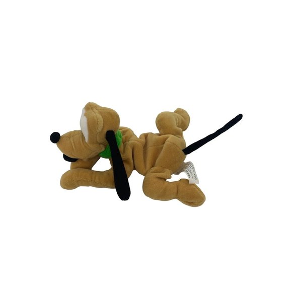 0666A- Disney Pluto Mini Beanbag Plush Toy Vintage 1990s 7” long - Picture 13 of 17